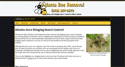 Desktop Screenshot of beeremovalatlanta.com