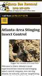 Mobile Screenshot of beeremovalatlanta.com